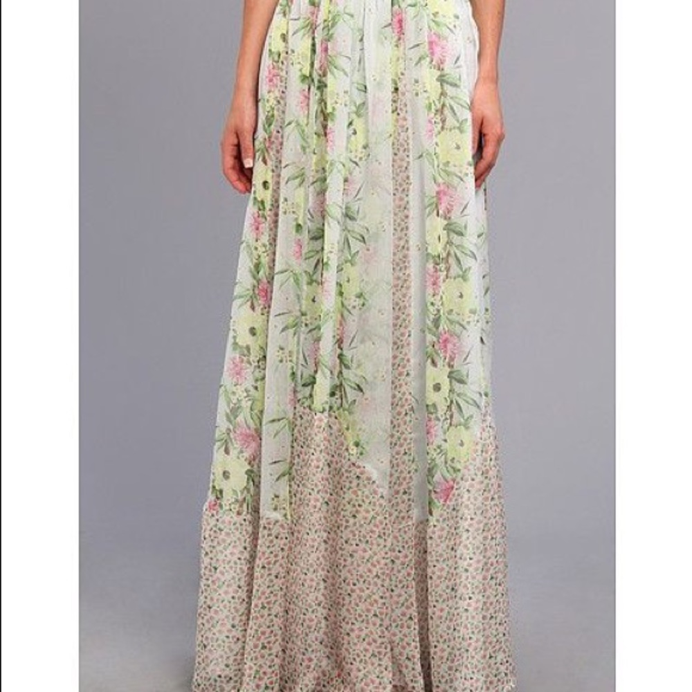 French Connection floral maxi skirt
